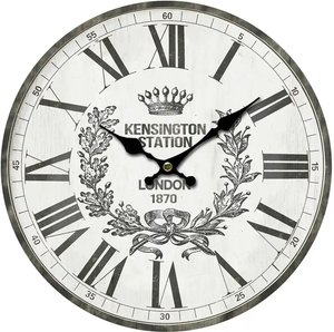 Wanduhr Kensington I ¦ beige ¦ MDF, MDF-Platte Ø: [34.0] Dekoration > Uhren - Sconto