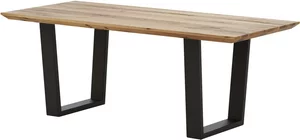Woodford Massivholztisch mit Kufengestell Pantheon ¦ holzfarben ¦ Maße (cm): B: 90 H: 76 Tische > Esstische - Möbel Kraft