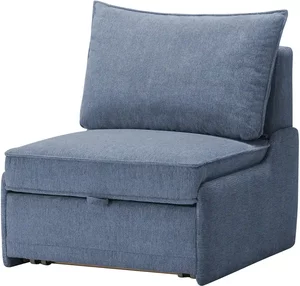 Schlafsessel  Polly de Luxe ¦ blau ¦ Maße (cm): B: 90 H: 95 T: 104 Polstermöbel > Sessel > Polstersessel - Möbel Kraft