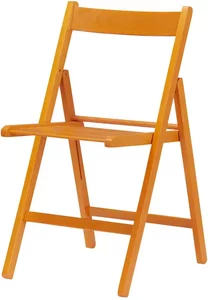 Klappstuhl Aus massivem Holz ¦ orange ¦ Maße (cm): B: 45 H: 79 T: 50 Stühle > Klappstühle - Möbel Kraft