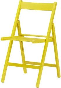 Klappstuhl Aus massivem Holz ¦ gelb ¦ Maße (cm): B: 45 H: 79 T: 50 Stühle > Klappstühle - Möbel Kraft