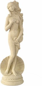 Steinguss Gartenfigur der griechischen Göttin Aphrodite  - Vavy / Portland weiß