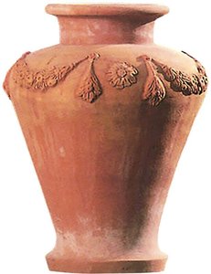 Stilvolle Vase aus Terrakotta für draußen - Cosimo