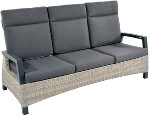 3-Sitzer Gartensofa mit verstellbarer Lehne - Loungebank Flero