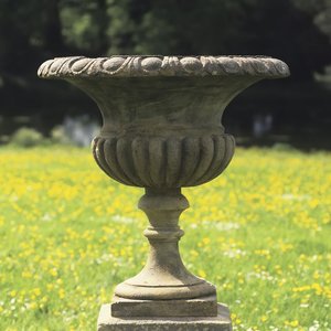 Deko Gartenvase mit Antik Finish - Kingston / Vase