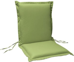Niedriglehner Sitzauflage für Gartenstühle - wasserabweisend - Mollis Sitzauflage Grün