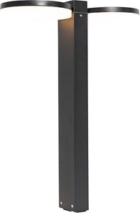 Stehende Außenleuchte schwarz 50 cm inkl. LED 2-flammig IP44 - Esmee