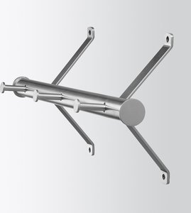 Spinder Design | Garderobenständer Bebop 3-Winkel Nickel