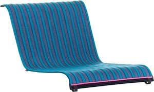 Magis - South Sitzauflage für Lounge Gartenarmlehnstuhl, blau / hellblau