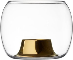 Iittala - Kaasa Teelichthalter 141 x 115 mm, klar / rosegold