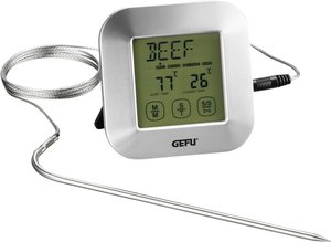 GEFU Digitales Bratenthermometer mit Timer PUNTO, Edelstahl