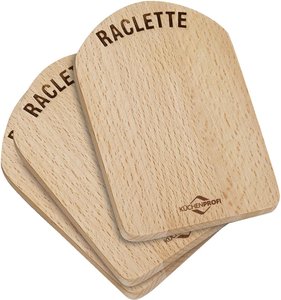 KÜCHENPROFI Raclette-Brettchen 4er-Set, Holz