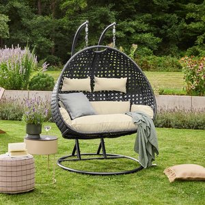 Home Deluxe Polyrattan Hängesessel TWIN DELUXE