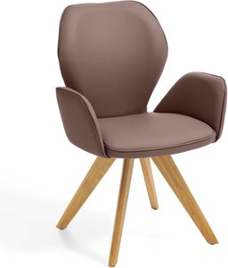 Niehoff Sitzmöbel Colorado Trend-Line Design-Armlehnenstuhl Eichengestell - Polyester
