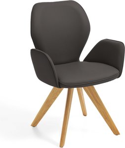 Niehoff Sitzmöbel Colorado Trend-Line Design-Armlehnenstuhl Eichengestell - Polyester