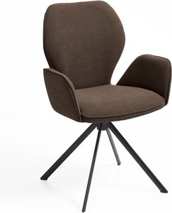 Niehoff Sitzmöbel Colorado Trend-Line Design-Armlehnenstuhl Eisengestell - Webstoff