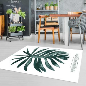 Vinyl-Teppich Smaragdgrüner Philodendron Angustisectum