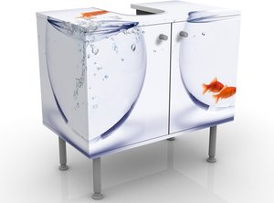 Waschbeckenunterschrank Flying Goldfish