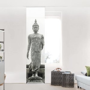 Schiebegardine Buddha Statue