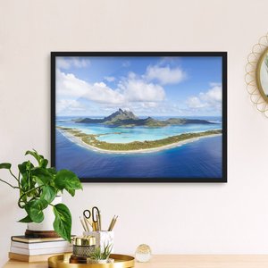 Bild mit Rahmen Inselparadies