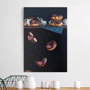 Leinwandbild Küche Donuts vom Küchenregal