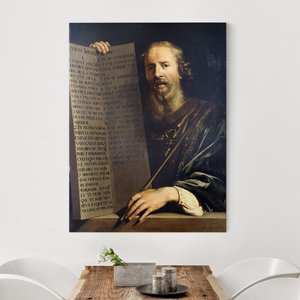 Leinwandbild Kunstdruck Philippe de Champaigne - Mose hält Tafel