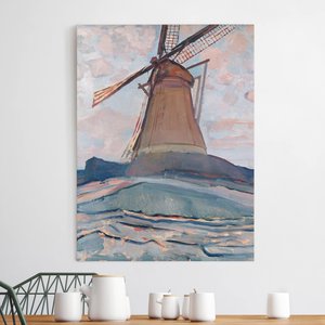 Leinwandbild Kunstdruck Piet Mondrian - Windmühle