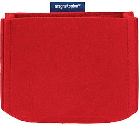magnetoplan Stiftehalter magnetoTray medium rot Filz 13,0 x 6,0 x 10,0 cm