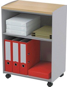 PAPERFLOW Bürowagen grau 3 Ebenen 51,4 x 33,0 x 72,0 cm