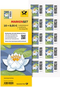 10 Deutsche Post 0,05 € Briefmarken "Seebriefrose" selbstklebend