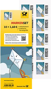 10 Deutsche Post 1,60 € Briefmarken "Briefdrachen" selbstklebend
