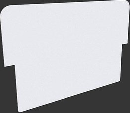 update displays Topschild für Plakatständer 64,0 cm x 4,0 mm x 42,0 cm