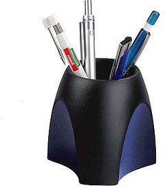 HAN Stiftehalter Delta schwarz/blau Polystyrol 6,5 x 4,9 x 8,8 cm