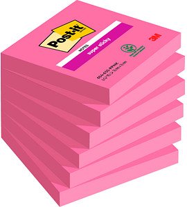 Post-it® Super Sticky Haftnotizen extrastark 654SPI pink 6 Blöcke