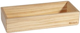 SIGEL magnetischer Stiftehalter beige Holz 17,5 x 5,5 x 4,0 cm