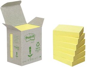 Post-it® Recycling Notes Haftnotizen Standard 6531B gelb 6 Blöcke