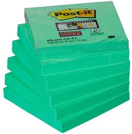 Post-it® Super Sticky Notes Haftnotizen extrastark 6546SA grün 6 Blöcke
