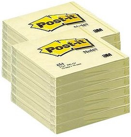 Post-it® Haftnotizen Standard 654 gelb 12 Blöcke