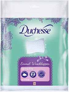 Duchesse trockene Reinigungstücher Waschlappen Sensitiv, 50 St.