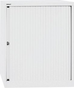 BISLEY Rollladenschrank verkehrsweiß 2 Fachböden 80,0 x 43,0 x 103,0 cm