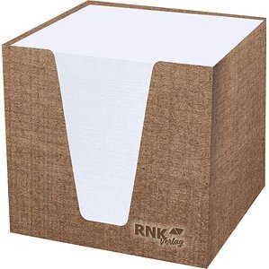 RNK-Verlag Zettelbox Eco weiß inkl. ca. 900 Notizzettel weiß