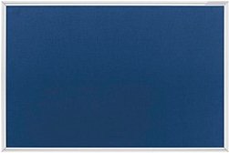 magnetoplan Pinnwand 150,0 x 100,0 cm Textil blau