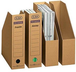 12 ELBA Archiv-Stehsammler tric system braun