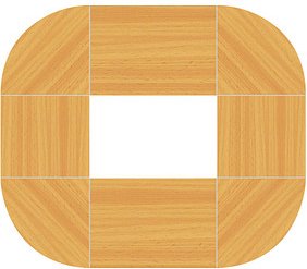 HAMMERBACHER Konferenztisch buche oval, Rundrohr chrom, 320,0 x 240,0 x 72,0 - 74,0 cm