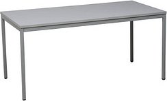 Gürkan Mehrzwecktisch grau rechteckig, Vierkantrohr grau, 200,0 x 100,0 x 75,0 cm