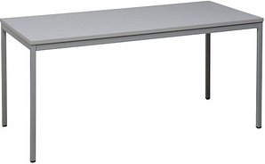 Gürkan Mehrzwecktisch grau rechteckig, Vierkantrohr grau, 200,0 x 80,0 x 75,0 cm