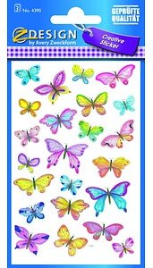 69 AVERY Zweckform Aufkleber 4390 Schmetterlinge