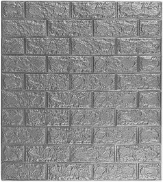10 relaxdays Wandpaneele selbstklebend, grau 70,0 x 78,0 cm