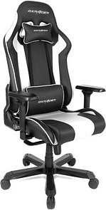 DXRacer Gaming Stuhl K-Serie, OH-KA99-NW Kunstleder weiß, Gestell schwarz
