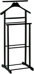 HAKU Möbel Herrendiener 30569 schwarz Holz 47,0 x 102,0 cm